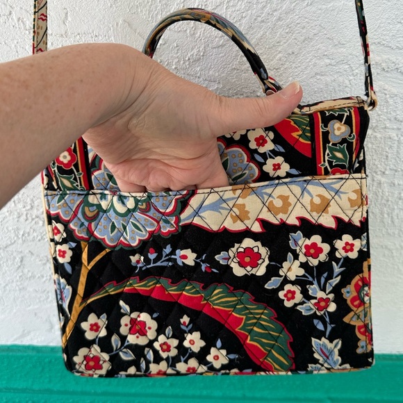 Vera Bradley Julia Versailles Turn Lock Flap Satchel Crossbody Matching Wallet - Picture 5 of 16